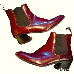 Fluevog Cairo Chelsea Boots in Oxblood